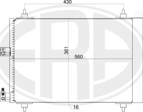 ERA 667159 - Конденсатор, кондиціонер avtolavka.club