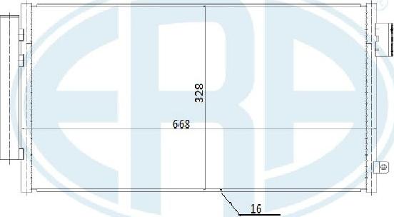 ERA 667275 - Конденсатор, кондиціонер avtolavka.club