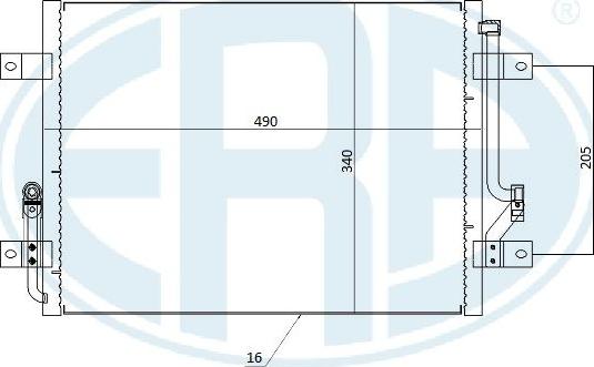 ERA 667278 - Конденсатор, кондиціонер avtolavka.club