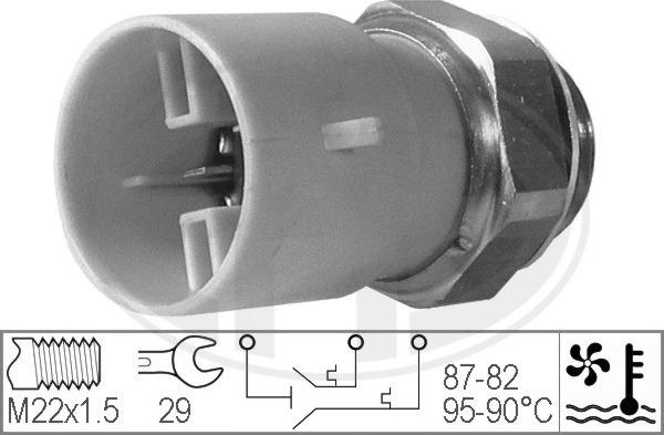 ERA 330218 - Термовимикач, вентилятор радіатора / кондиціонера avtolavka.club