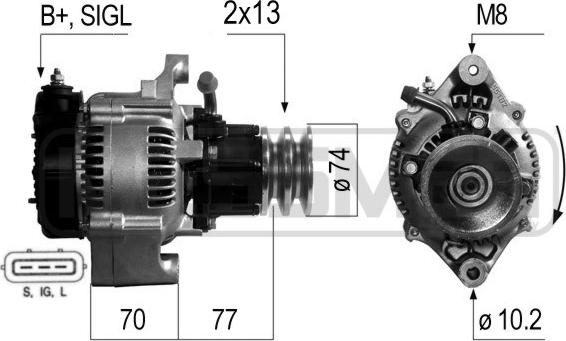 ERA 210267R - Генератор avtolavka.club