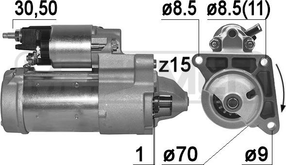 ERA 220975A - Стартер avtolavka.club