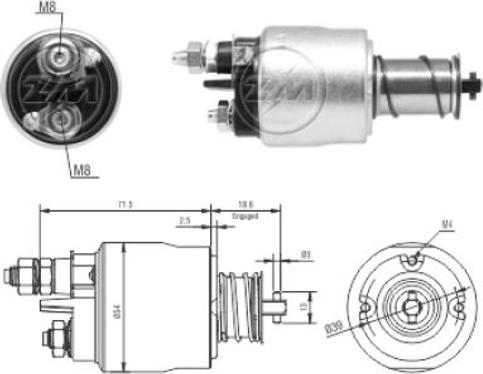 ERA ZM8495 - Тягове реле, стартер avtolavka.club