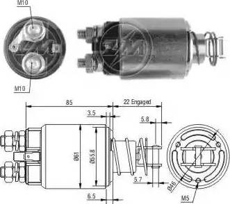 ERA 227615 - Тягове реле, стартер avtolavka.club