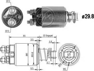 ERA 227611 - Тягове реле, стартер avtolavka.club