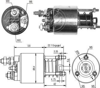 ERA ZM9595 - Тягове реле, стартер avtolavka.club