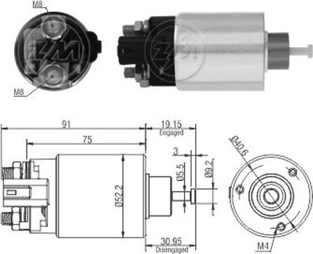 ERA ZM9860 - Тягове реле, стартер avtolavka.club