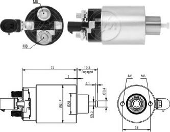 ERA ZM5695 - Тягове реле, стартер avtolavka.club