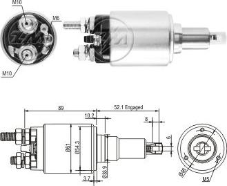 ERA ZM5639 - Тягове реле, стартер avtolavka.club