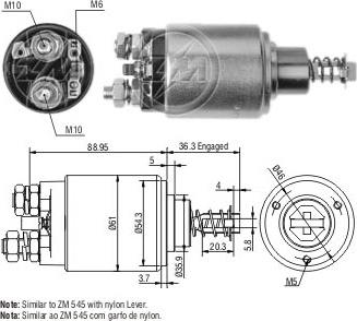 ERA ZM539 - Тягове реле, стартер avtolavka.club