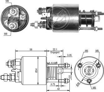 ERA ZM6595 - Тягове реле, стартер avtolavka.club