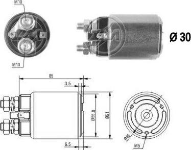 ERA ZM654 - Тягове реле, стартер avtolavka.club