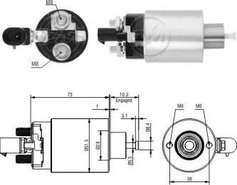 ERA ZM6695 - Тягове реле, стартер avtolavka.club