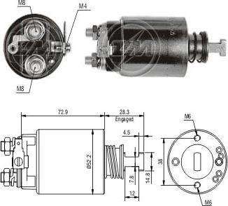 ERA ZM688 - Тягове реле, стартер avtolavka.club