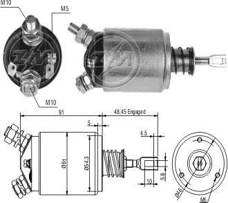 ERA ZM633 - Тягове реле, стартер avtolavka.club