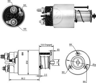 ERA ZM1496 - Тягове реле, стартер avtolavka.club