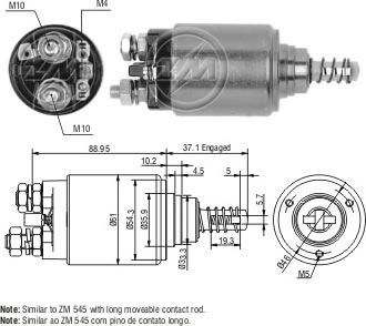 ERA ZM1545 - Тягове реле, стартер avtolavka.club