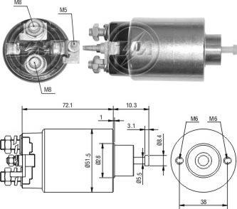 ERA ZM1695 - Тягове реле, стартер avtolavka.club