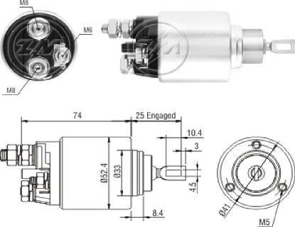 ERA ZM1381 - Тягове реле, стартер avtolavka.club