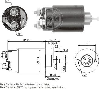 ERA ZM1761C - Тягове реле, стартер avtolavka.club