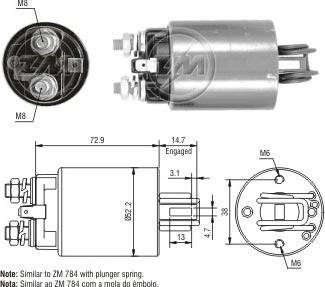 ERA ZM1784 - Тягове реле, стартер avtolavka.club