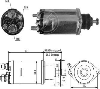 ERA ZM805 - Тягове реле, стартер avtolavka.club