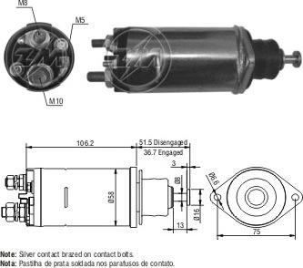 ERA ZM810 - Тягове реле, стартер avtolavka.club