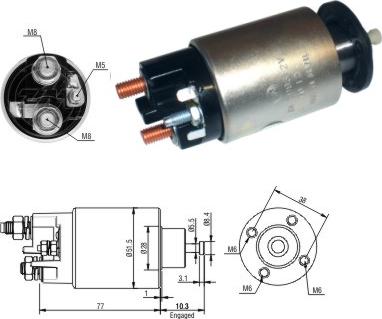 ERA ZM3993 - Тягове реле, стартер avtolavka.club