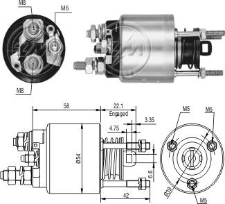 ERA ZM3595 - Тягове реле, стартер avtolavka.club