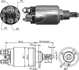 ERA ZM3640 - Тягове реле, стартер avtolavka.club