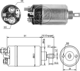 ERA ZM3722 - Тягове реле, стартер avtolavka.club