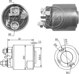 ERA ZM2491 - Тягове реле, стартер avtolavka.club