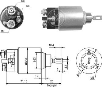 ERA ZM2371 - Тягове реле, стартер avtolavka.club