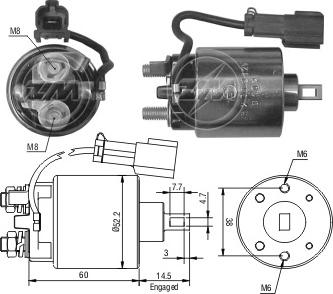 ERA ZM2719 - Тягове реле, стартер avtolavka.club