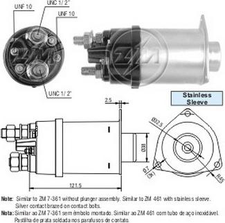 ERA ZM7461 - Тягове реле, стартер avtolavka.club