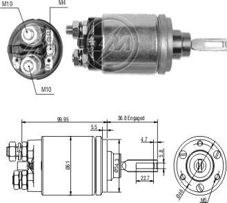 ERA ZM741 - Тягове реле, стартер avtolavka.club