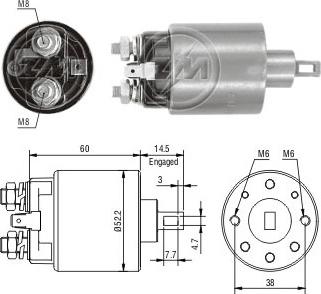 ERA ZM710 - Тягове реле, стартер avtolavka.club