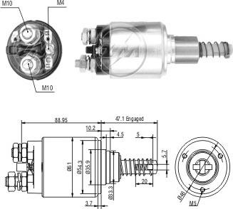 ERA ZM734 - Тягове реле, стартер avtolavka.club