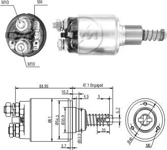 ERA ZM736 - Тягове реле, стартер avtolavka.club