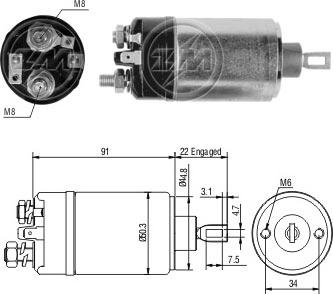 ERA ZM724 - Тягове реле, стартер avtolavka.club