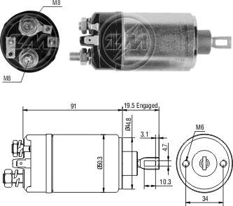 ERA ZM722 - Тягове реле, стартер avtolavka.club