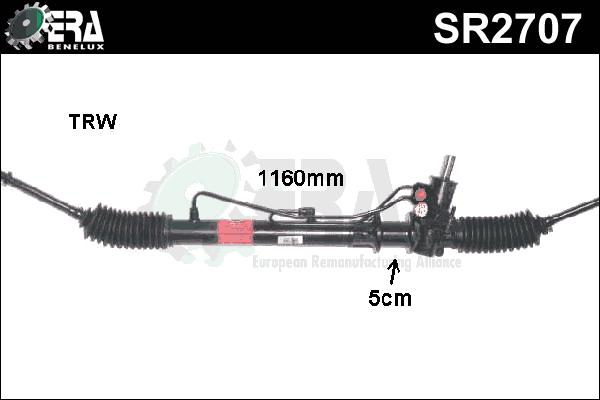 ERA Benelux SR2707 - Рульовий механізм, рейка avtolavka.club