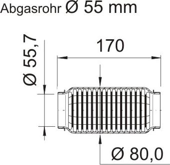 ERNST 464253 - Гофрована труба вихлопна система avtolavka.club