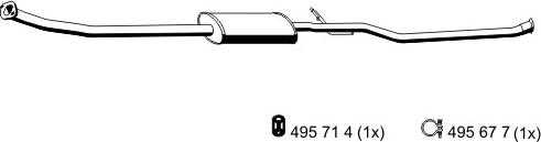 ERNST 500296 - Середній глушник вихлопних газів avtolavka.club