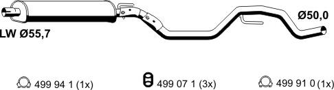 ERNST 043274 - Середній глушник вихлопних газів avtolavka.club