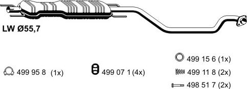 ERNST 042086 - Середній глушник вихлопних газів avtolavka.club