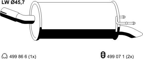 ERNST 055284 - Глушник вихлопних газів кінцевий avtolavka.club