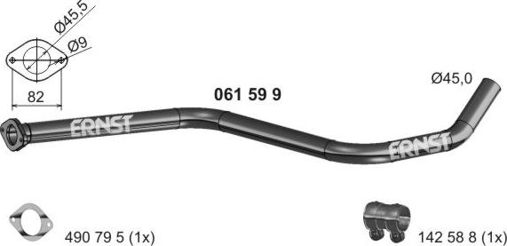 ERNST 061599 - Труба вихлопного газу avtolavka.club