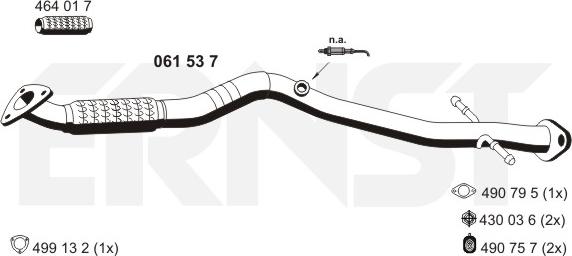 ERNST 061537 - Труба вихлопного газу avtolavka.club