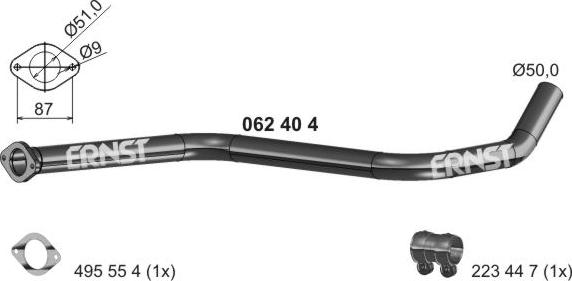 ERNST 062404 - Труба вихлопного газу avtolavka.club